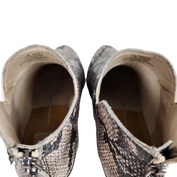 Dolce Vita Karsen Python Snakeskin Bootie Ankle Boots Women's Size 7.5 - Picture 10 of 11